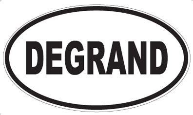 DEGRAND - Oval Sticker