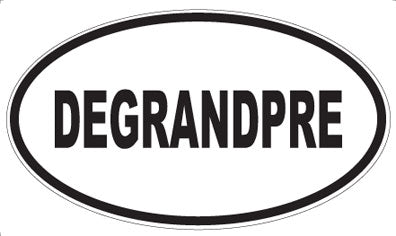 DEGRANDPRE - Oval Sticker