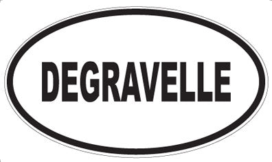 DEGRAVELLE - Oval Sticker