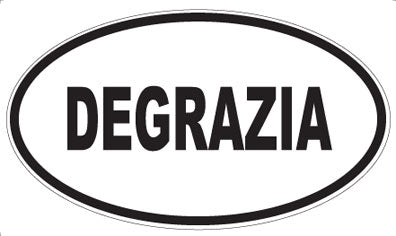 DEGRAZIA - Oval Sticker