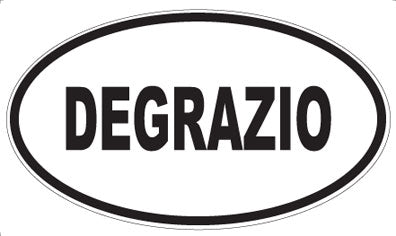 DEGRAZIO - Oval Sticker