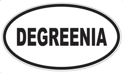DEGREENIA - Oval Sticker