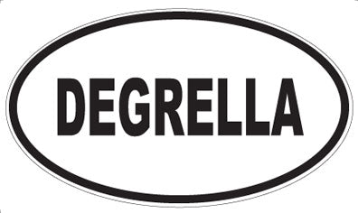 DEGRELLA - Oval Sticker