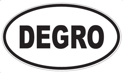 DEGRO - Oval Sticker