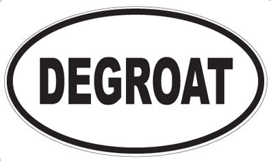 DEGROAT - Oval Sticker