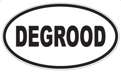 DEGROOD - Oval Sticker