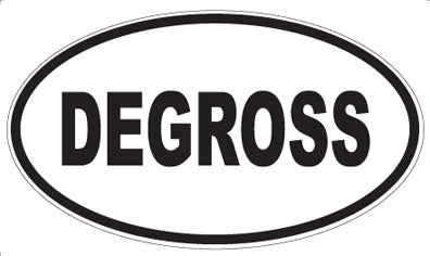 DEGROSS - Oval Sticker