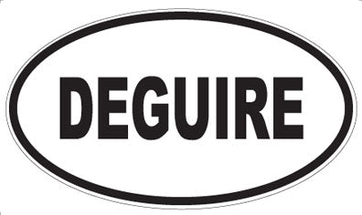 DEGUIRE - Oval Sticker