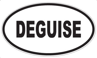 DEGUISE - Oval Sticker