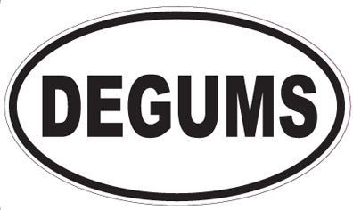 DEGUMS - Oval Sticker