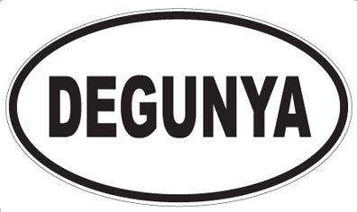 DEGUNYA - Oval Sticker