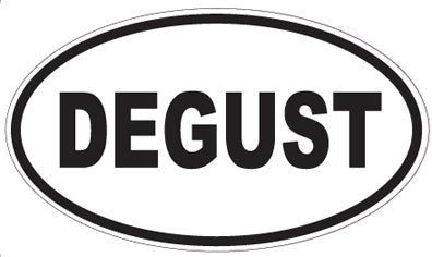 DEGUST - Oval Sticker