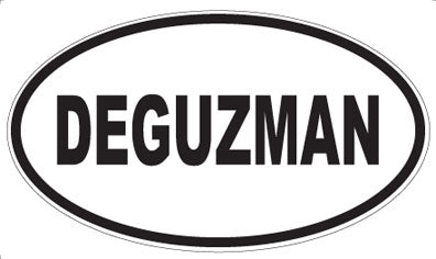 DEGUZMAN - Oval Sticker