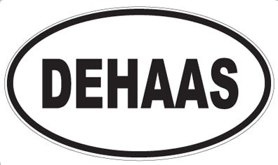 DEHAAS - Oval Sticker