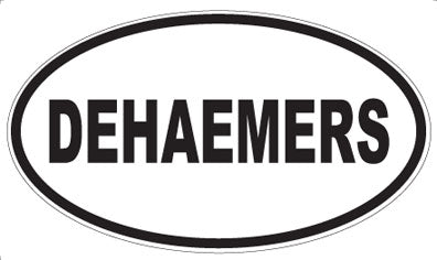DEHAEMERS - Oval Sticker