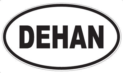DEHAN - Oval Sticker