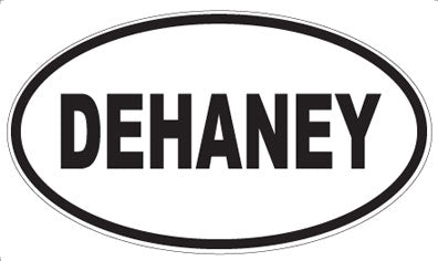 DEHANEY - Oval Sticker