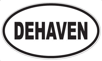 DEHAVEN - Oval Sticker