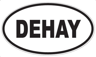 DEHAY - Oval Sticker