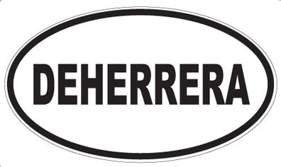 DEHERRERA - Oval Sticker