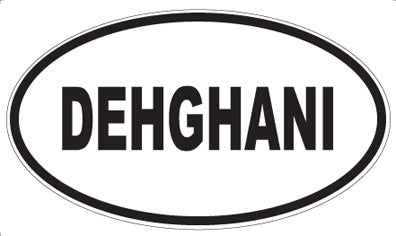 DEHGHANI - Oval Sticker