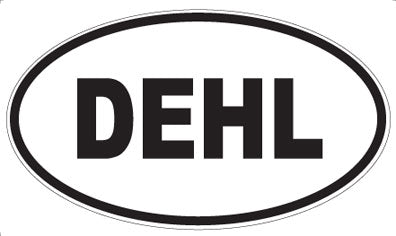 DEHL - Oval Sticker
