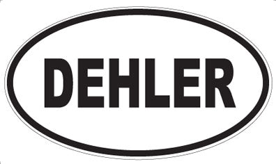 DEHLER - Oval Sticker