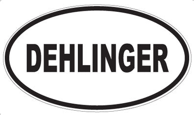 DEHLINGER - Oval Sticker