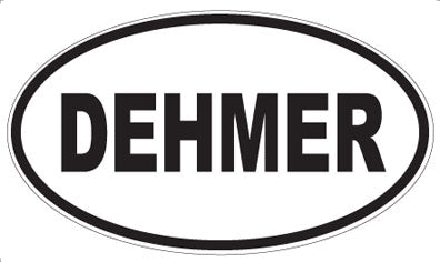 DEHMER - Oval Sticker