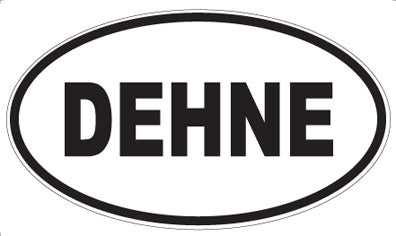 DEHNE - Oval Sticker