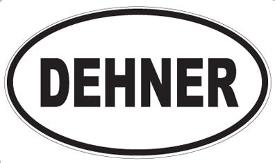 DEHNER - Oval Sticker