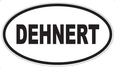 DEHNERT - Oval Sticker