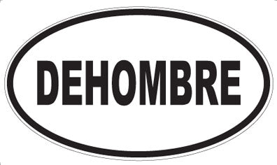 DEHOMBRE - Oval Sticker