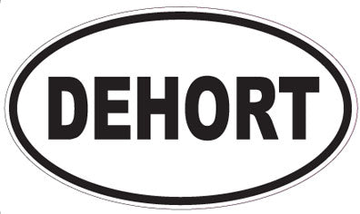 DEHORT - Oval Sticker