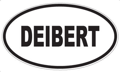 DEIBERT - Oval Sticker