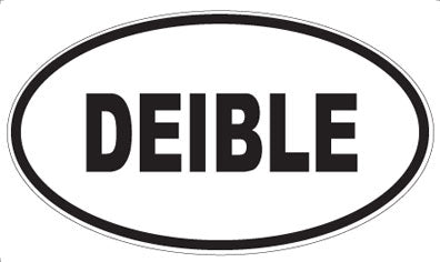 DEIBLE - Oval Sticker