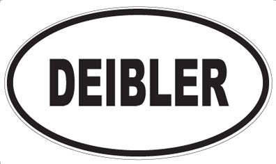DEIBLER - Oval Sticker
