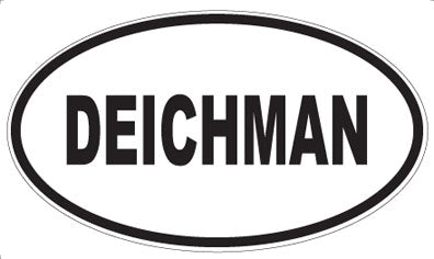 DEICHMAN - Oval Sticker