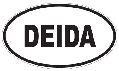 DEIDA - Oval Sticker