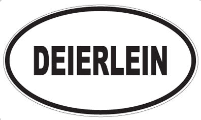 DEIERLEIN - Oval Sticker