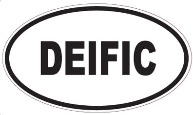 DEIFIC - Oval Sticker