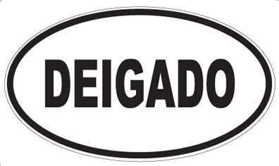 DEIGADO - Oval Sticker