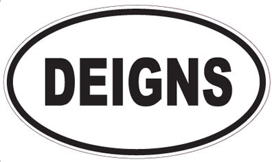 DEIGNS - Oval Sticker