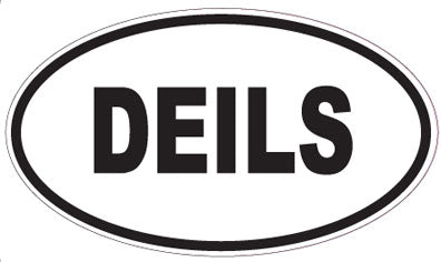 DEILS - Oval Sticker