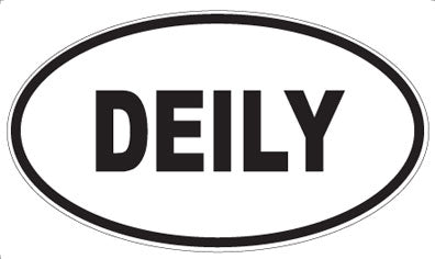 DEILY - Oval Sticker