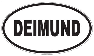 DEIMUND - Oval Sticker