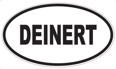 DEINERT - Oval Sticker