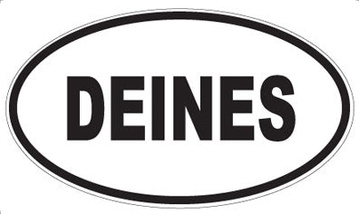 DEINES - Oval Sticker