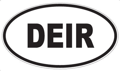 DEIR - Oval Sticker