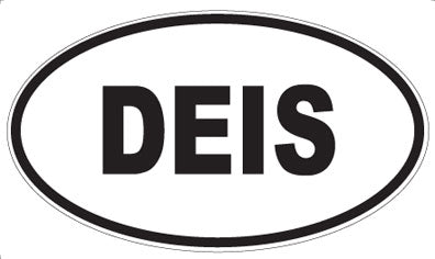 DEIS - Oval Sticker